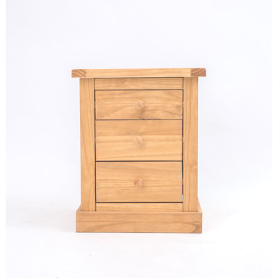 Christie 45cm W Solid + Manufactured Wood Bedside Table