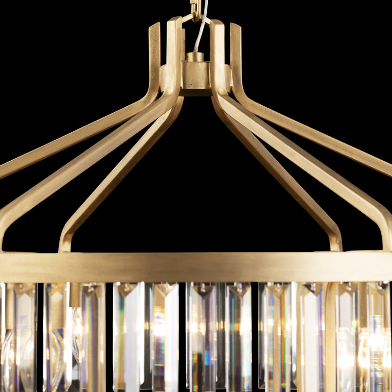 Social Club 15-Light 3-Tier Crystal Pendant