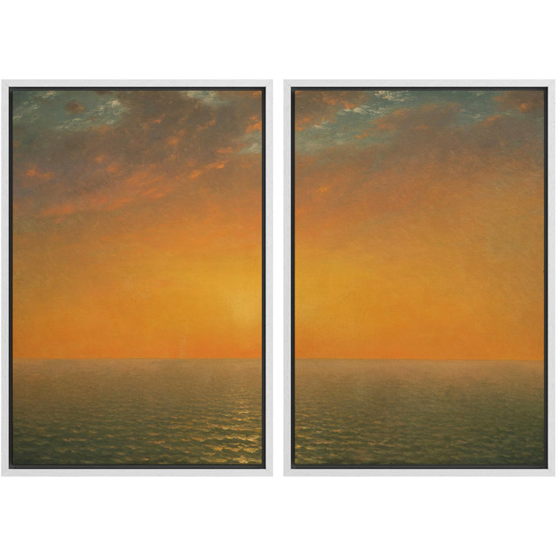 Sunrise And Sunset " Moody Gothic Butterfly Animals Dark Floral Botanical Artwork Paintings " 2 - Pieces, H 24 po x l 16 po