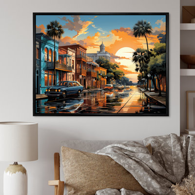 City Charleston Popart III - reproduction sur toile