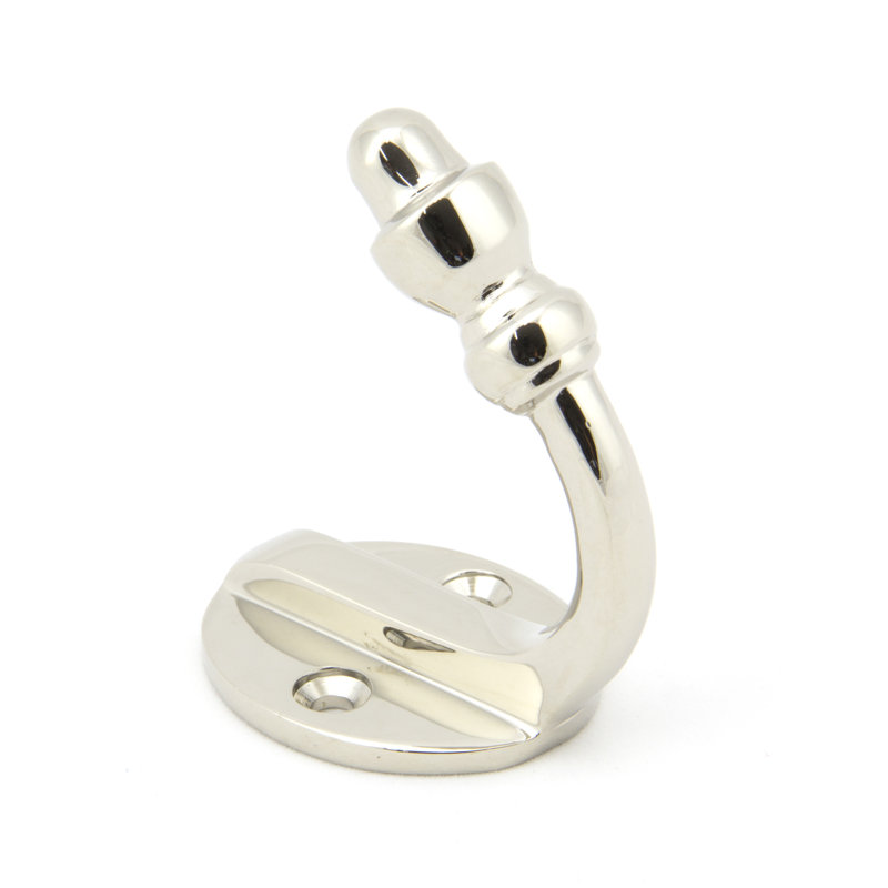 Coat Hooks Brass Wall Hook, Polished Nickel