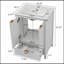Meuble-lavabo 24 po avec lavabo et robinet simple-571030424