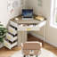 Bureau en coin avec 4 tiroirs-88700180