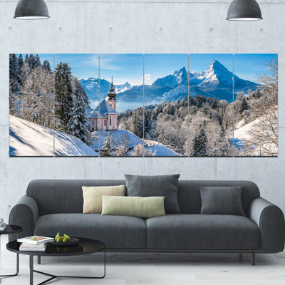«Winter in the Bavarian Alpes», ensemble de 6 reproductions de photos sur toiles