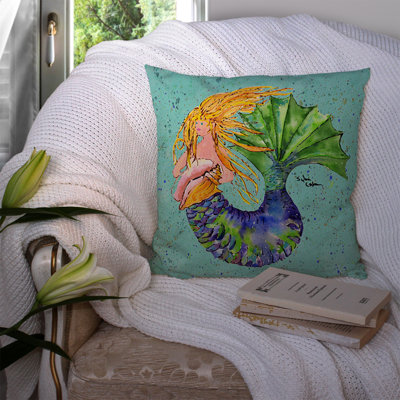 Mermaid Indoor/Outdoor Throw Pillow