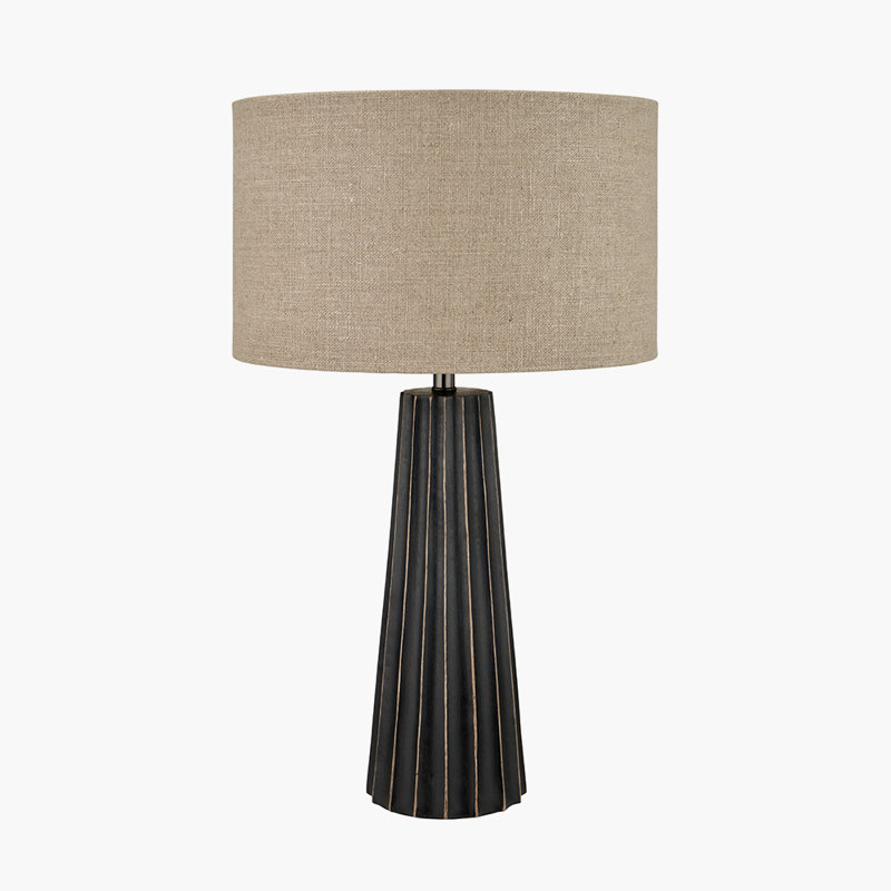 Draydon Table Lamp, Black/Grey