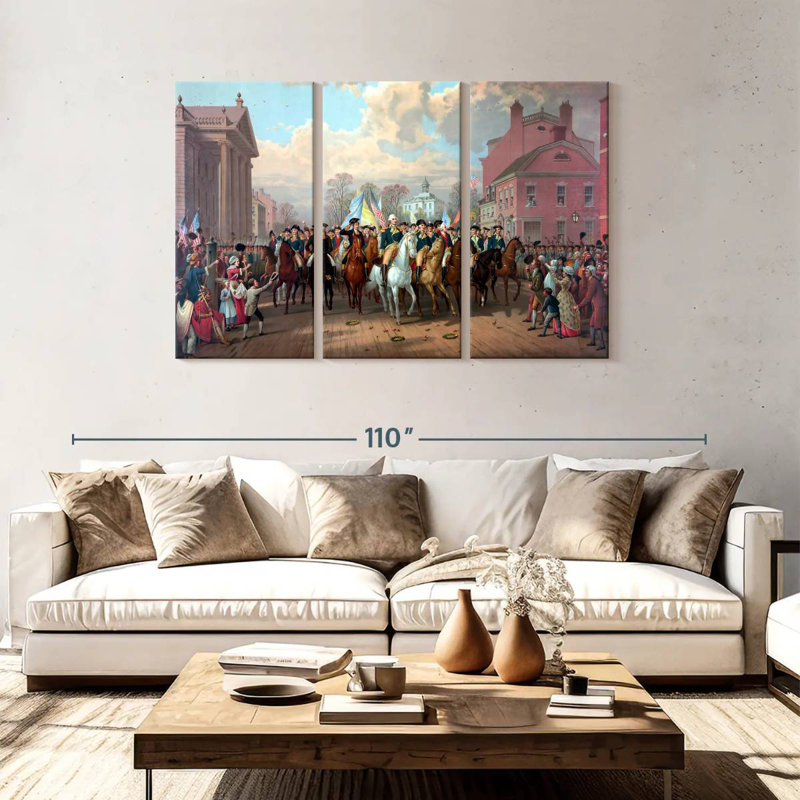 Lelar American History, 48" H x 74" W