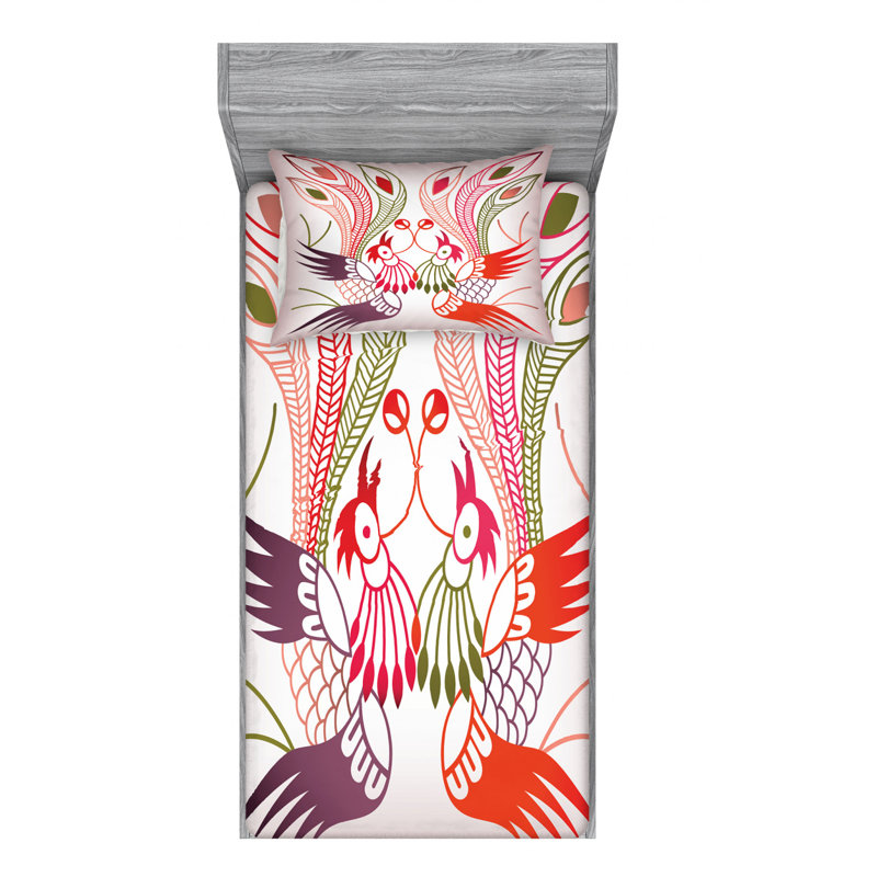 Ensemble de draps Phoenix, Ensemble de draps pour lit simple avec drap-housse