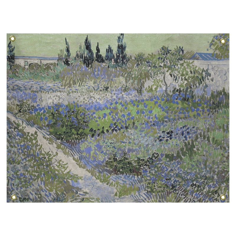 Browerville Polyester Tapestry, 37.5" H x 27.5" W, Green/Violet