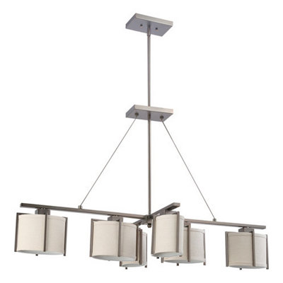 6 - Light Dimmable Geometric Chandelier