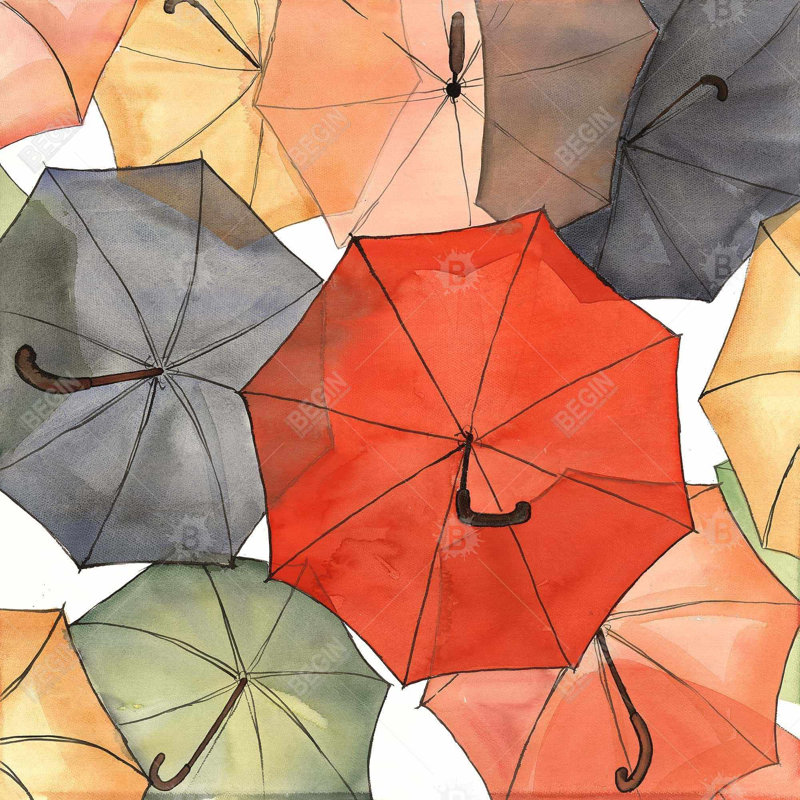 «The Umbrellas Of Petit Champlain» sur toile