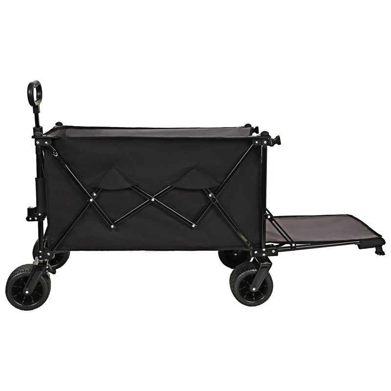 Wagon pliable avec hayon rallongé
