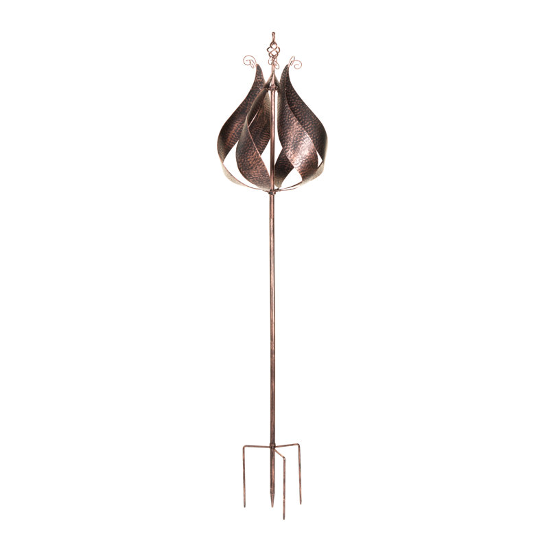 Silkeborg UV Resistant Metal Garden Statue, Bronze, H 192 cm x W 43 cm x D 43 cm