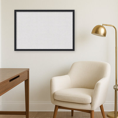 Framed Fabric Pinboard Cloud Dancer Printed Bulletin Board