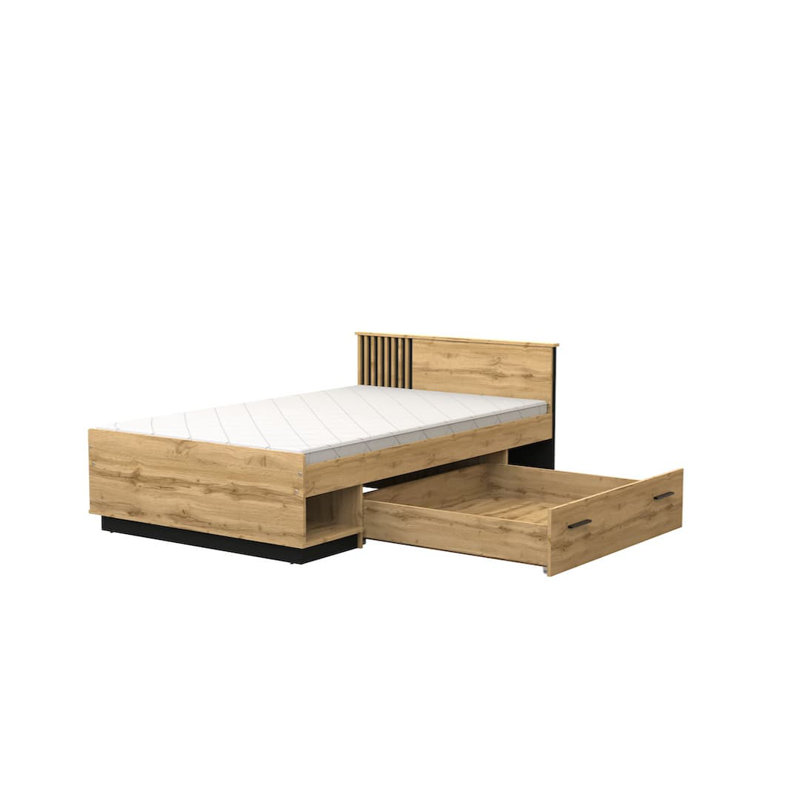 Divan Bed W125cm - Stylish EU Small Double Storage Solution