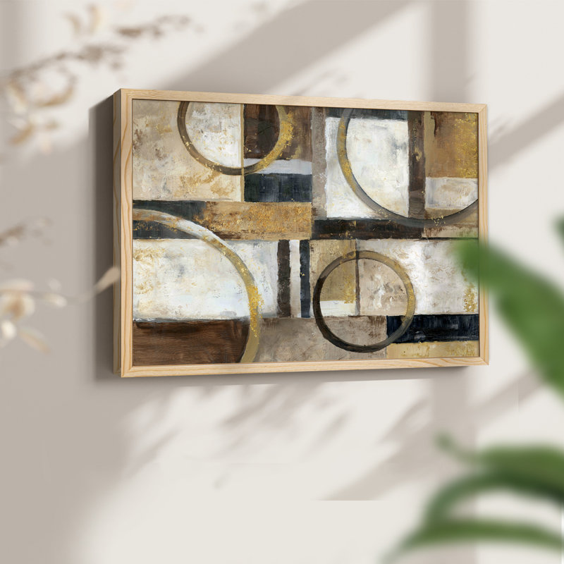 Interplay -Framed Print - Restickable, H 8 po x l 10 po, Naturel