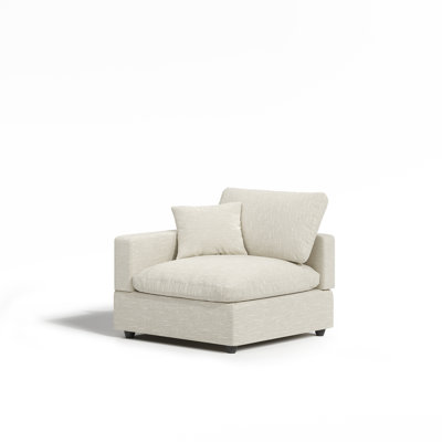 Upholstered Cloud Sofa Armrest （Universal Left & Right Fit, Single Armrest）