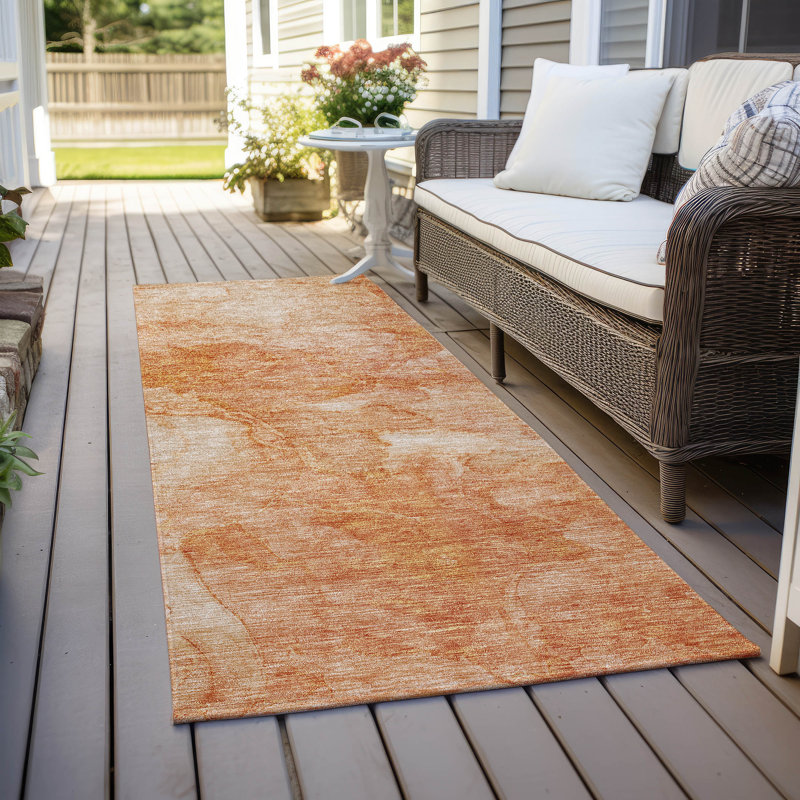 Alta Washable Abstract Indoor / Outdoor Rug, Runner 2'3" x 7'6"