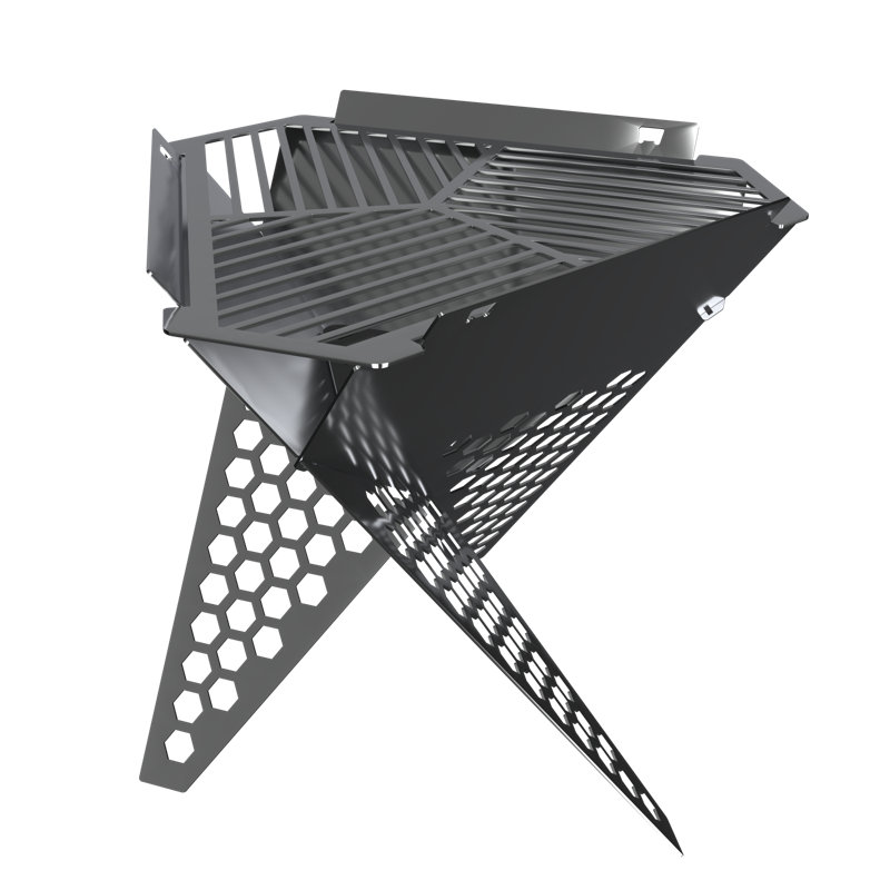 Stainless Steel Smokeless Fire Pit, Stainless Silver