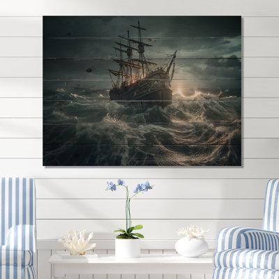 " Ship In The Middle Of A Storm I "