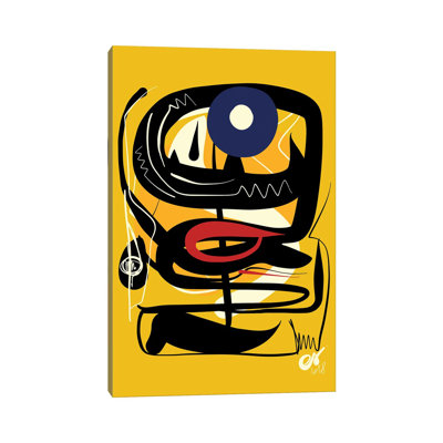 Yellow African Blue Eye by Emmanuel Signorino - Graphic Art on Canvas