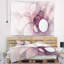 Tapisserie abstraite mauve clair avec ailes d'ange fractal-28497214