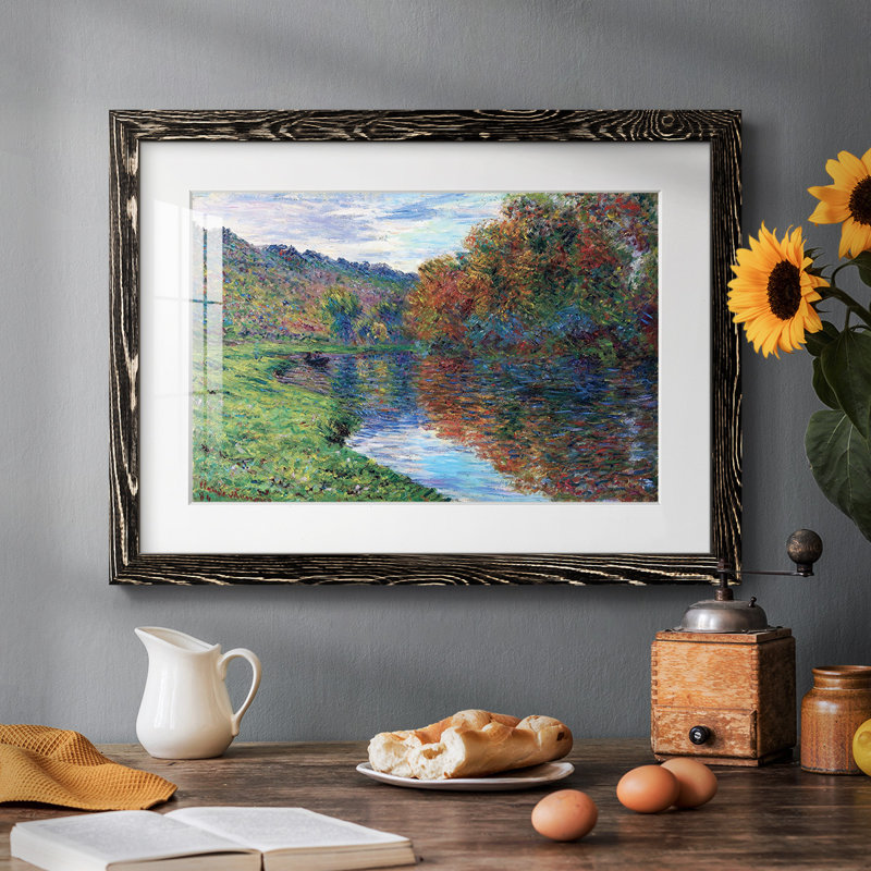 Le petit bras de Jeufosse, automne, 1884, Noir, H 14 po x l 20 po
