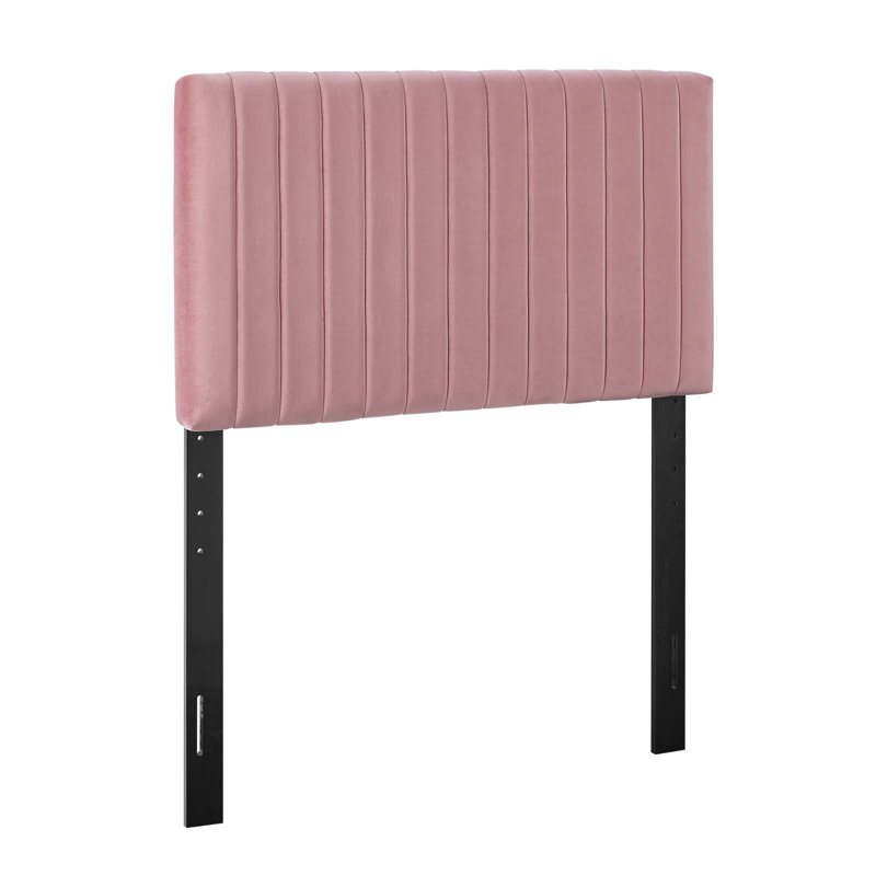 Modway Carson Carrington Stryn Velvet Headboard, Twin, Ivory