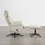 Fauteuil inclinable pivotant de 32,3 po avec repose-pieds, rotation à 360 degrés et dossier inclinable-129245553