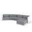 Gatsby Modular Sofa & Puff - 5-Seater - Basic  - White - Nautical Taupe-1824837714-1824837717