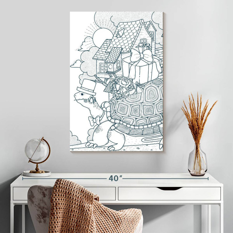 Turtle Express Delivery, 30" H x 20" W