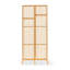 Paravent en bois massif 2 panneaux Burlywood