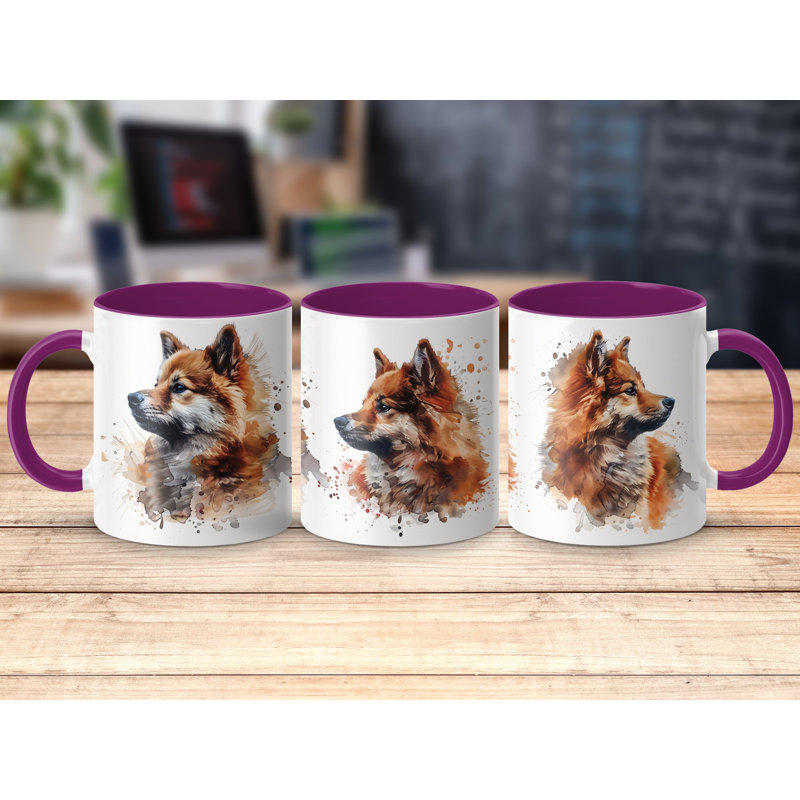 Ceramic Coffee Mug, 1, Purple