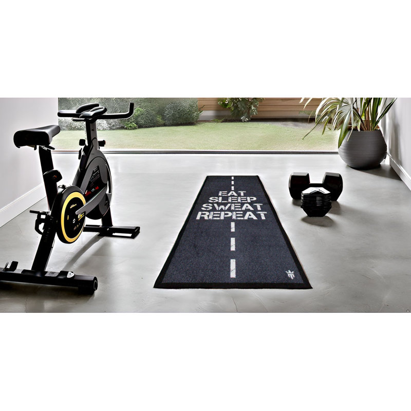 Petit tapis lavable Eat, Sleep, Sweat,