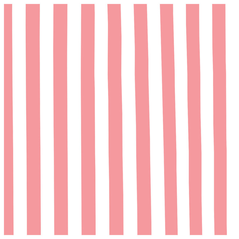 Pink Vertical Stripes Double Sided Throw Pillows, 18 x 18 inches