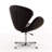Raspberry Wool Blend Upholstered Swivel Balloon Chair-1773073059
