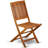 7 Piece Patio Garden Table Set Consist of an Oval Outdoor Acacia Wood Dining Table and 2 Folding Arm Chairs with 4 Side Chairs, 36x60 Inch, Natural Oil-2094435690