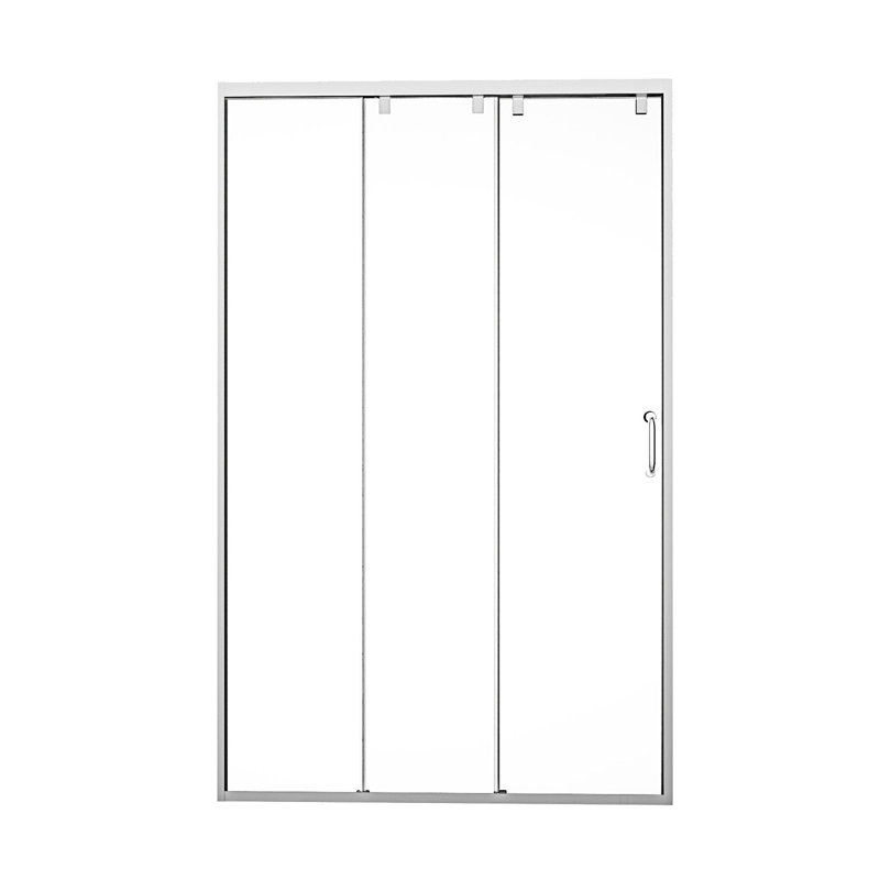 Porte de douche coulissante triple Bypass, Chrome chrome