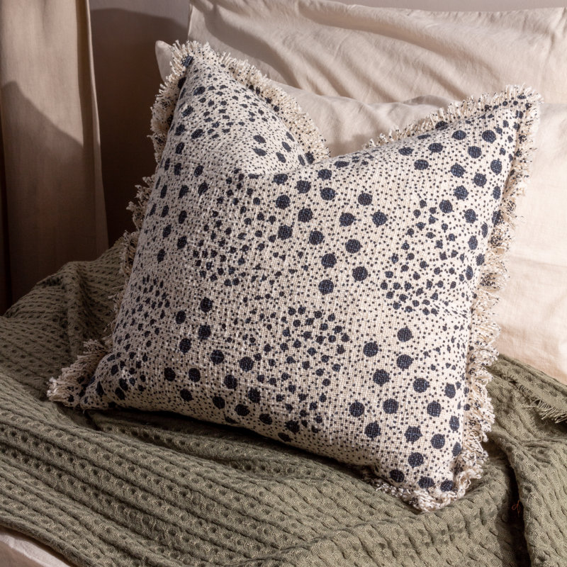 Hara Square Cushion, Lichen, Feathers