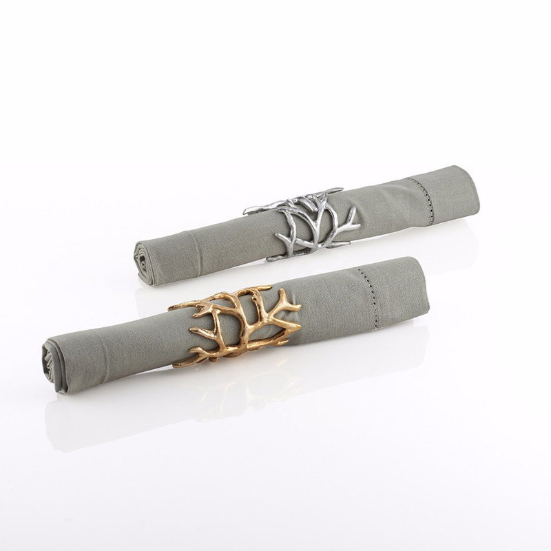 Lodge Napkin Ring, Gold
