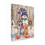 «Chaton et chiot avec bonhomme de neige» de Draiven, impression sur toile tendue-27485740