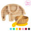 Tiny Dining - Children's Bamboo Suction Elephant Dinner-53007303
