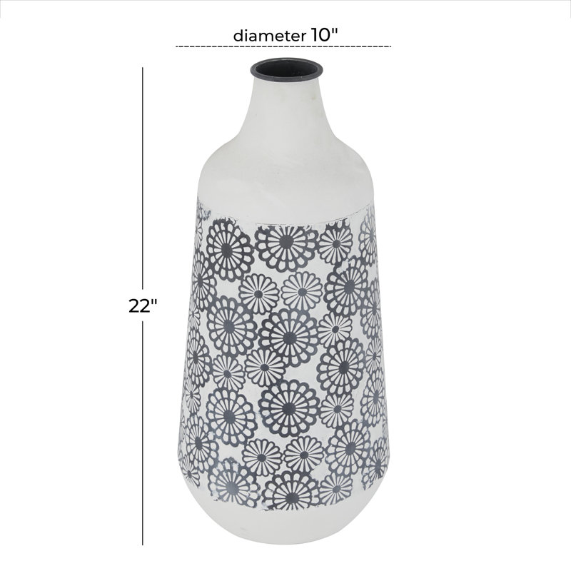 Haire Metal Table Vase, 21.75" H x 10" W x 9.9" D