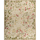 Milano Savonile Azm Wool Floral Area Rug