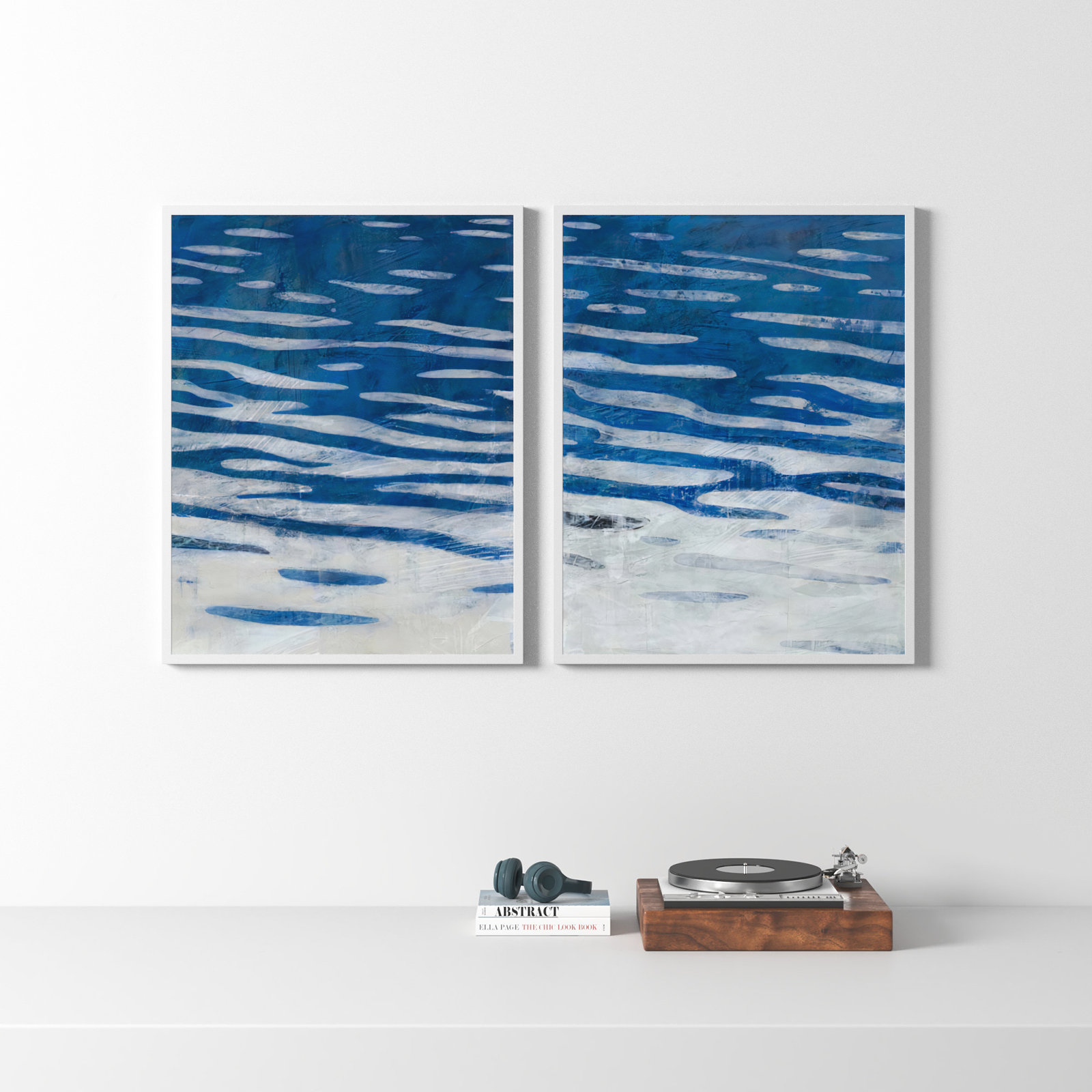 Radley "Oceanview" Print by Ivo Stoyanov, White Framed, 38" H x 60" W x 1.25" D