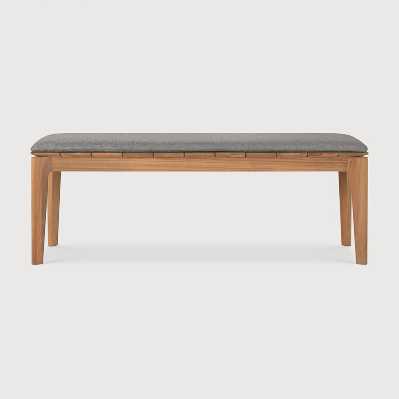 Bok Outdoor Teak Dining Bench, Mocha