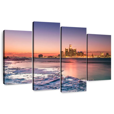 Nicci Detroit Skyline In Winter
