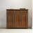 Brown Solid Wood Shoe Storage Bench