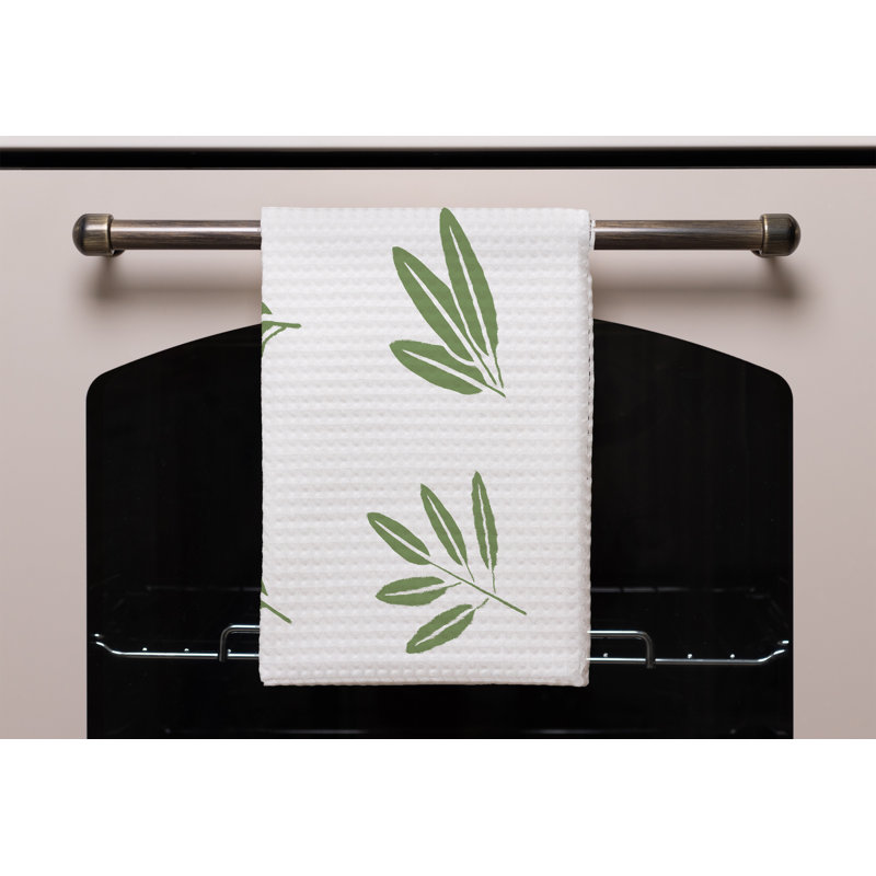 Cotton Floral Waffle Kitchen Towel