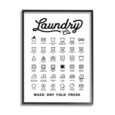 " Vintage Laundry Co Washing Chart Helpful Guide " by Lettered And Lined